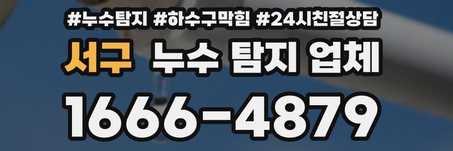 서구 누수 탐지 업체