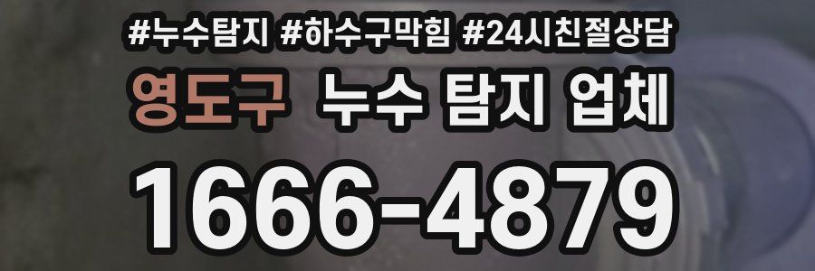 영도구 누수 탐지 업체