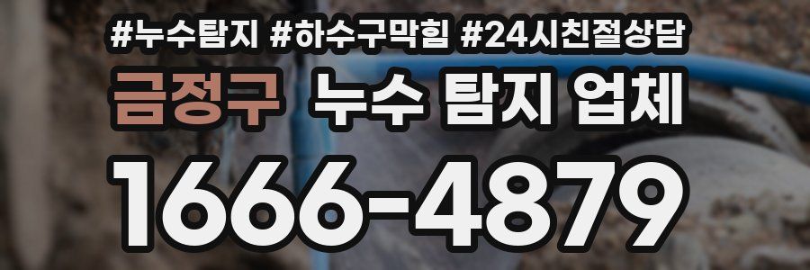 금정구 누수 탐지 업체