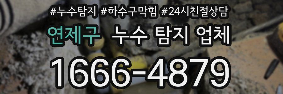 연제구 누수 탐지 업체