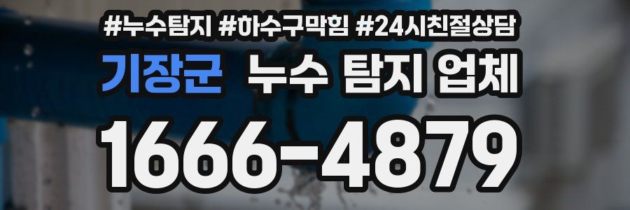 기장군 누수 탐지 업체