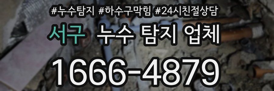 서구 누수 탐지 업체