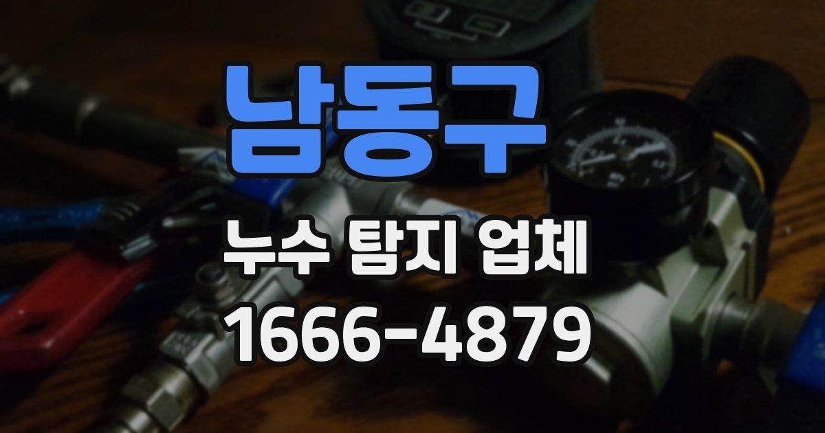 남동구 누수 탐지 업체