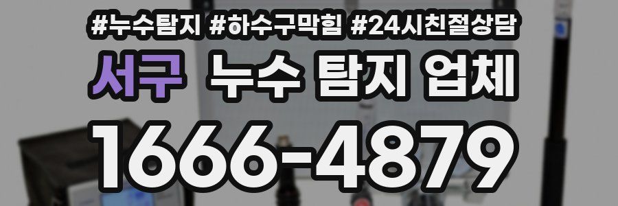 서구 누수 탐지 업체