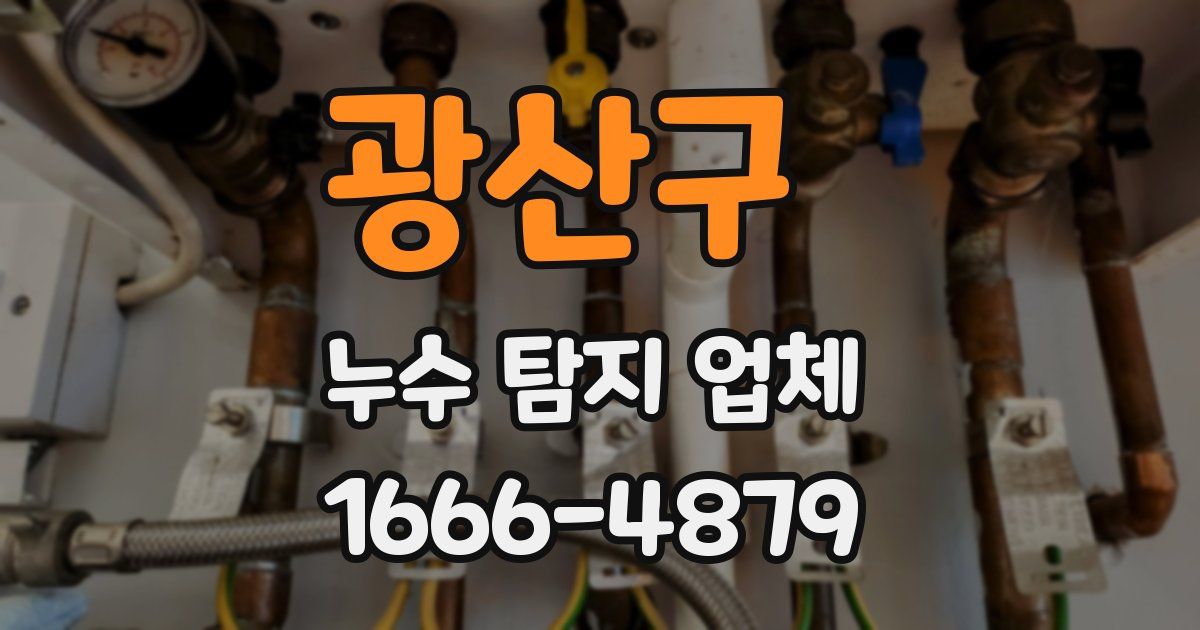 광산구 누수 탐지 업체