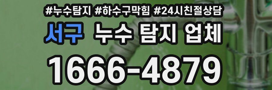서구 누수 탐지 업체