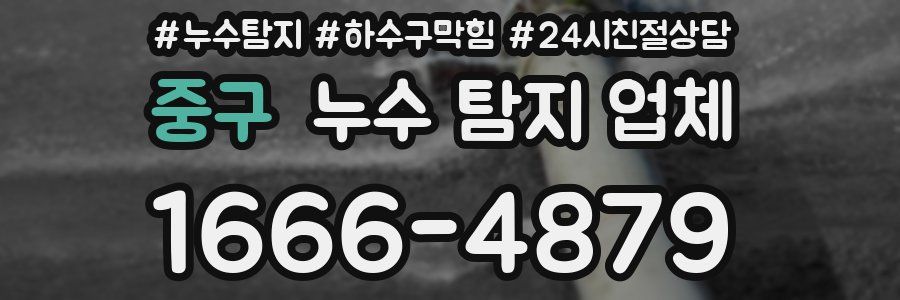 중구 누수 탐지 업체