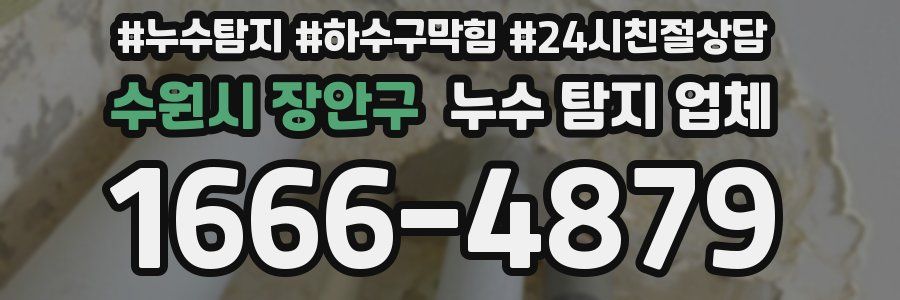 수원시 장안구 누수 탐지 업체