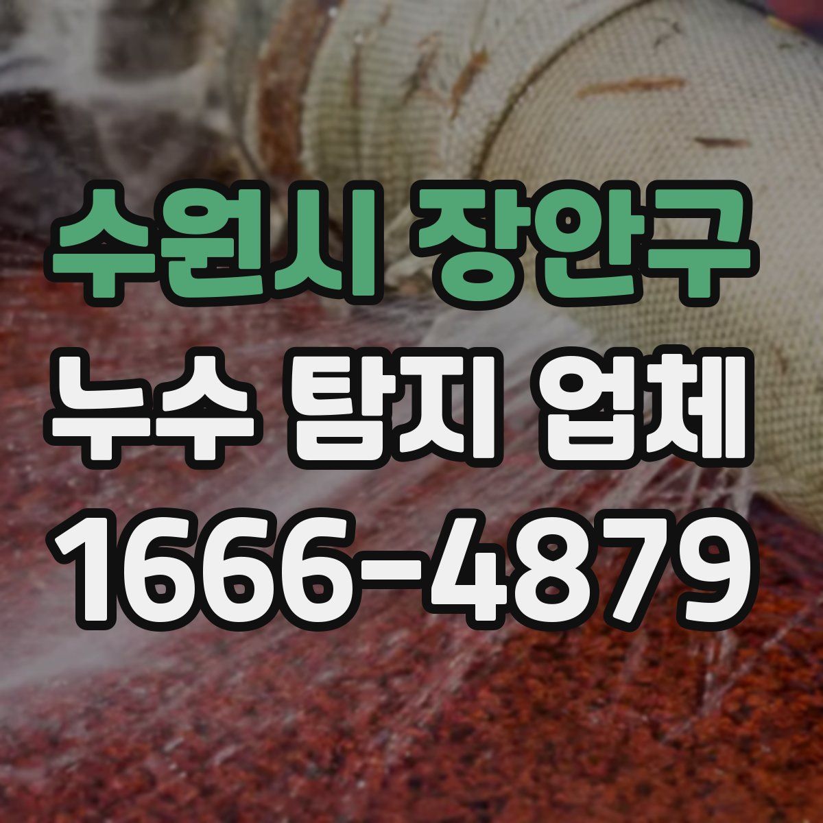 수원시 장안구 누수 탐지 업체