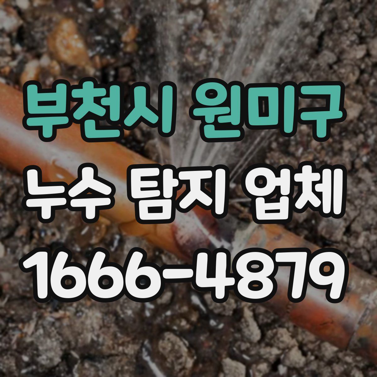 부천시 원미구 누수 탐지 업체