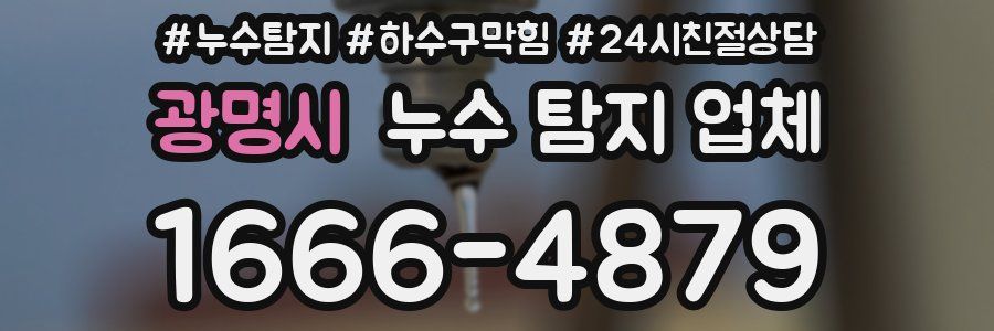 광명시 누수 탐지 업체