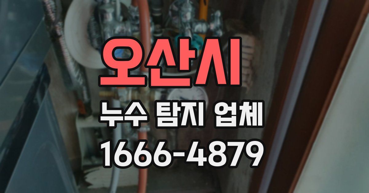 오산시 누수 탐지 업체
