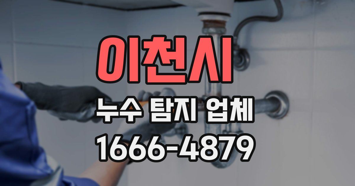 이천시 누수 탐지 업체