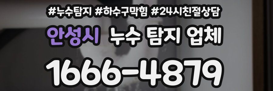 안성시 누수 탐지 업체