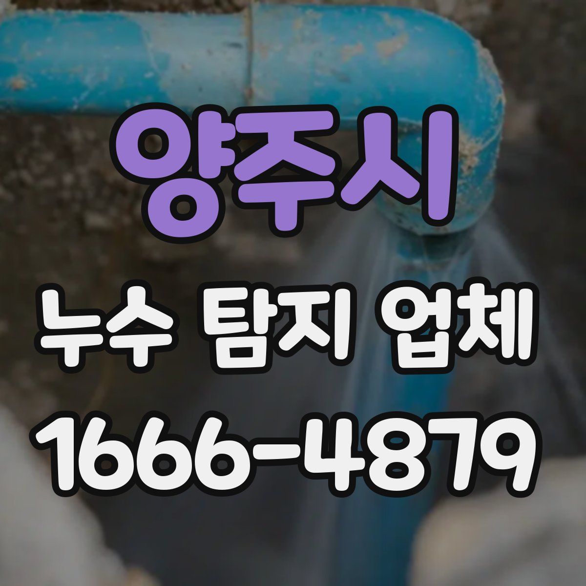 양주시 누수 탐지 업체