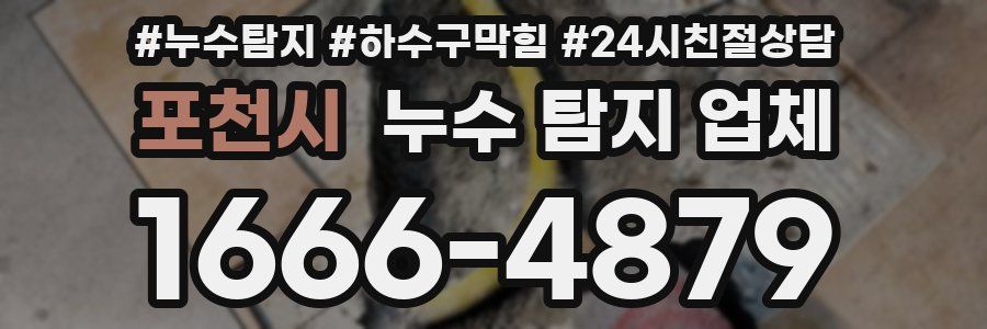 포천시 누수 탐지 업체