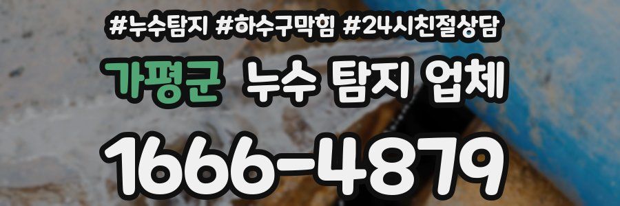 가평군 누수 탐지 업체