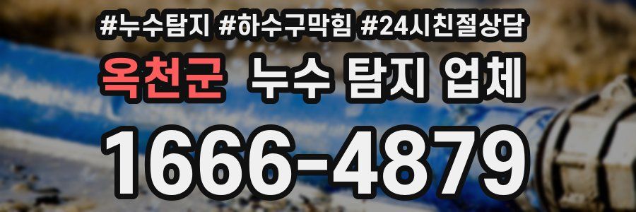 옥천군 누수 탐지 업체