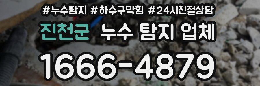 진천군 누수 탐지 업체