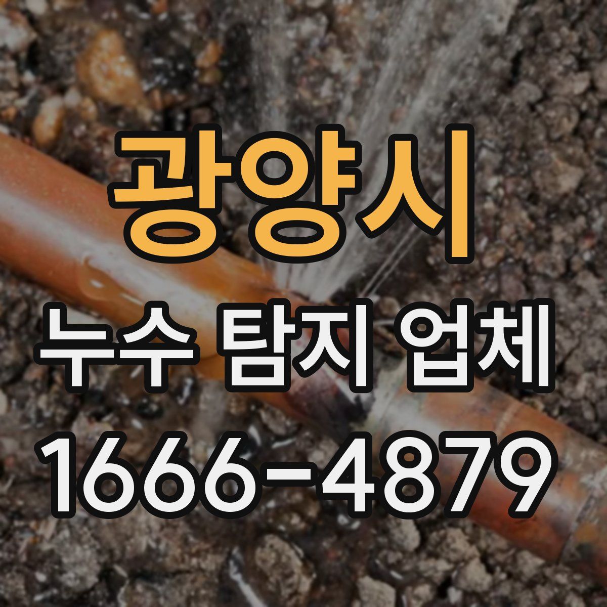 광양시 누수 탐지 업체