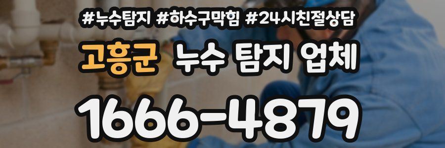 고흥군 누수 탐지 업체