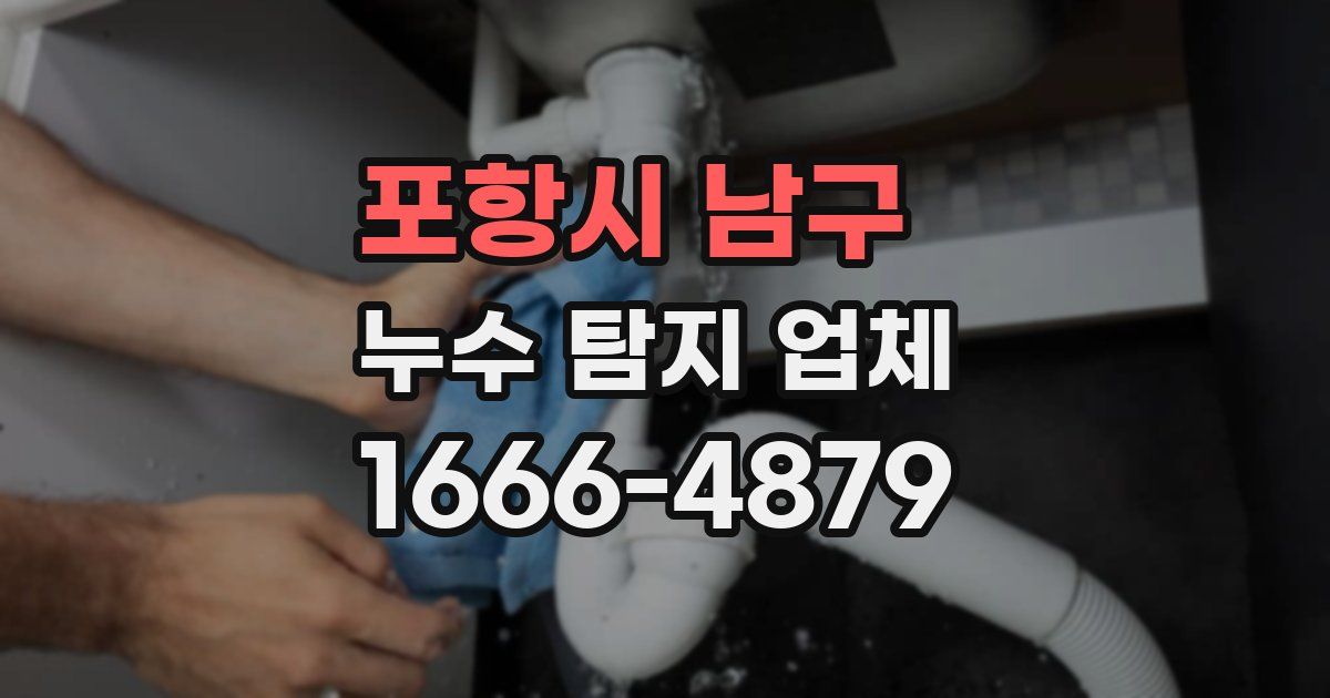 포항시 남구 누수 탐지 업체