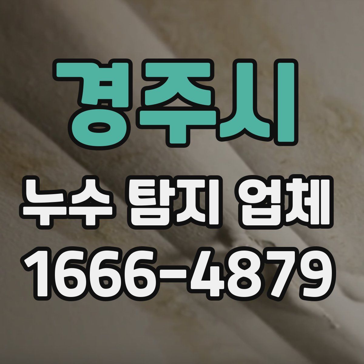 경주시 누수 탐지 업체