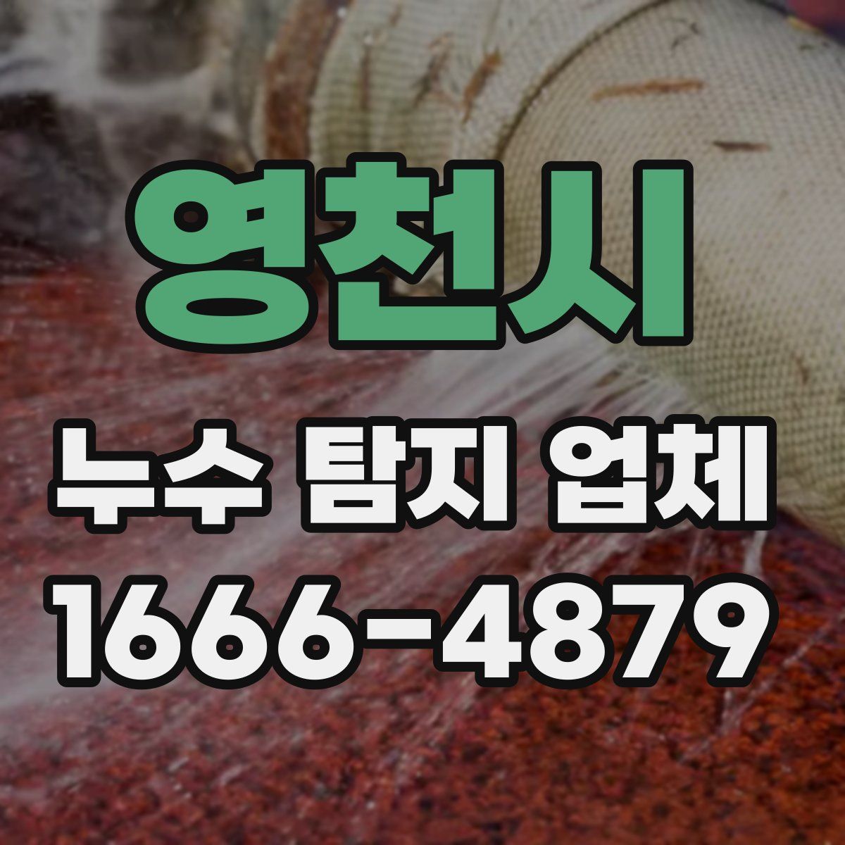 영천시 누수 탐지 업체