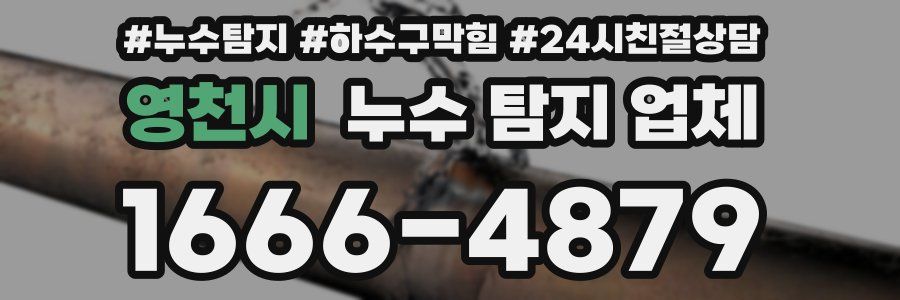 영천시 누수 탐지 업체