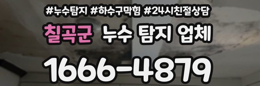 칠곡군 누수 탐지 업체