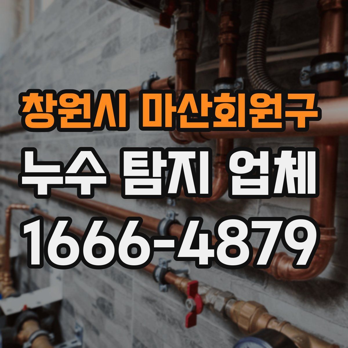 창원시 마산회원구 누수 탐지 업체