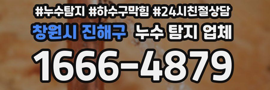 창원시 진해구 누수 탐지 업체