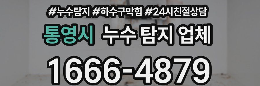 통영시 누수 탐지 업체