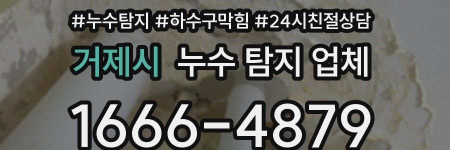 거제시 누수 탐지 업체