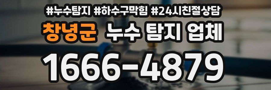 창녕군 누수 탐지 업체