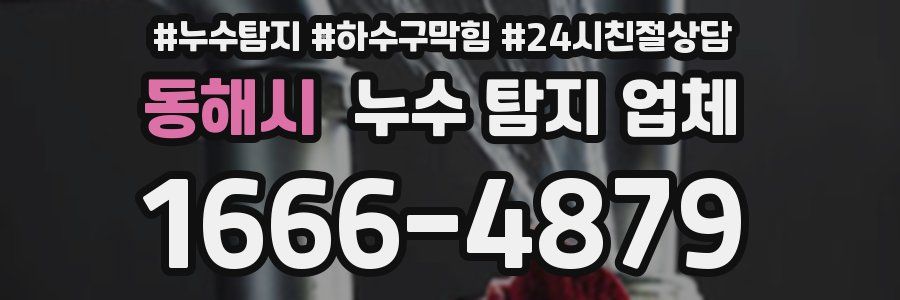 동해시 누수 탐지 업체