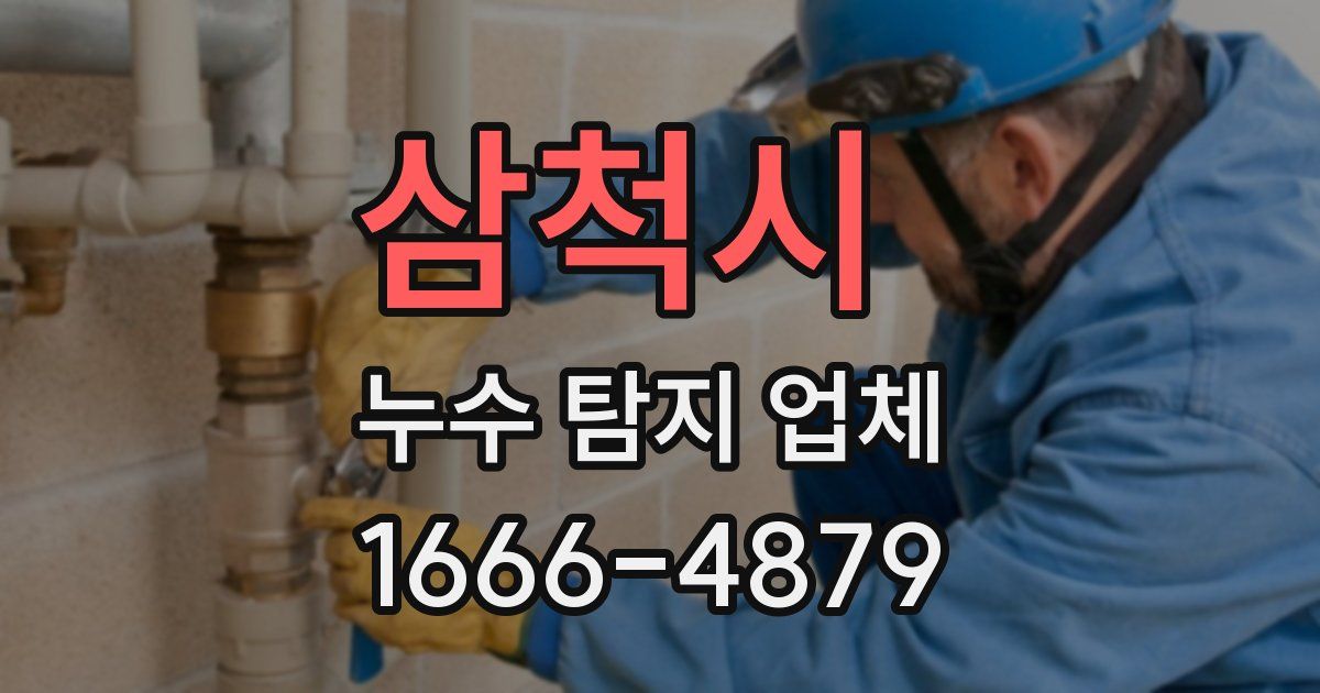 삼척시 누수 탐지 업체