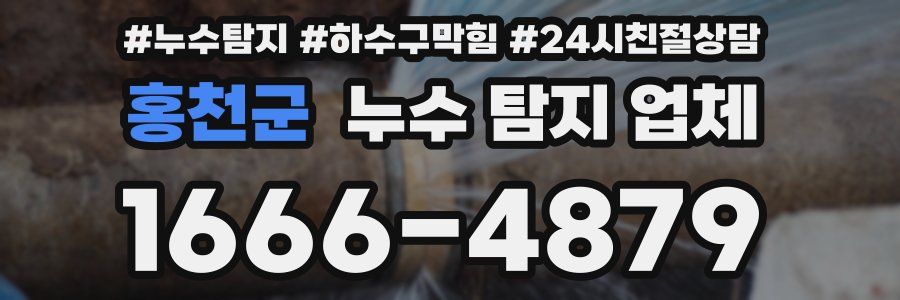 홍천군 누수 탐지 업체