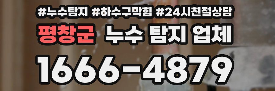 평창군 누수 탐지 업체