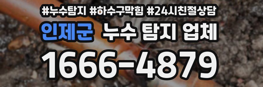 인제군 누수 탐지 업체