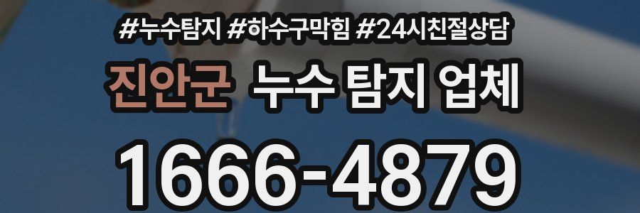 진안군 누수 탐지 업체