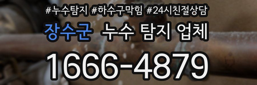 장수군 누수 탐지 업체