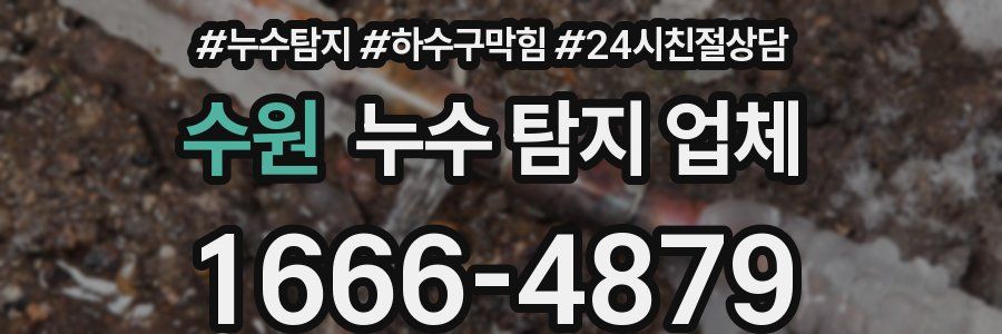 수원 누수 탐지 업체