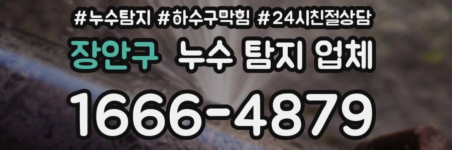 장안구 누수 탐지 업체