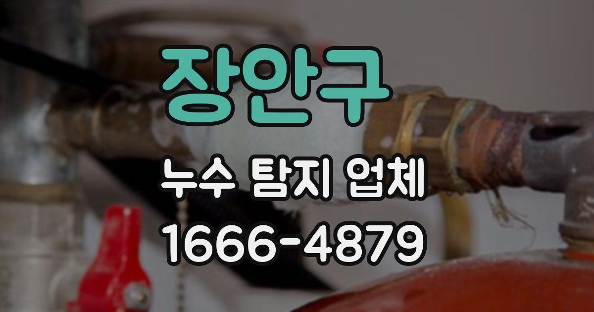 장안구 누수 탐지 업체