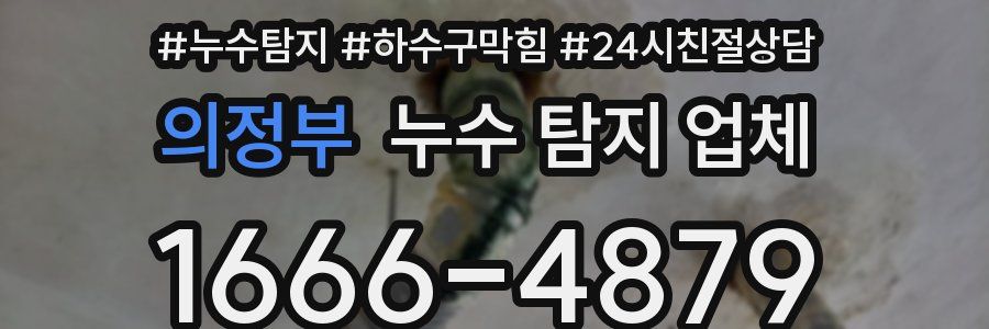 의정부 누수 탐지 업체