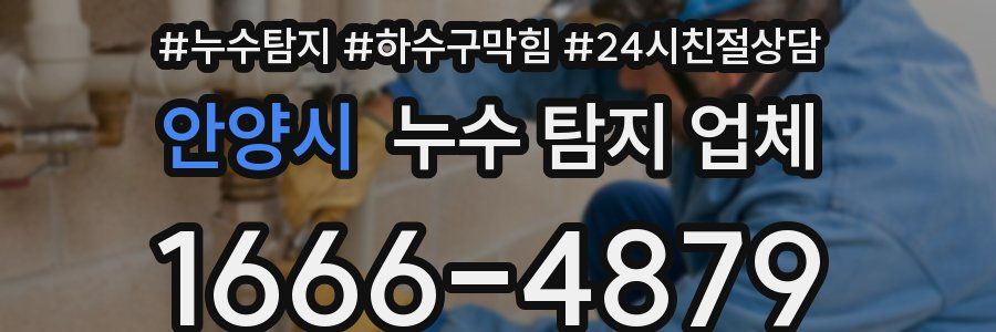 안양시 누수 탐지 업체