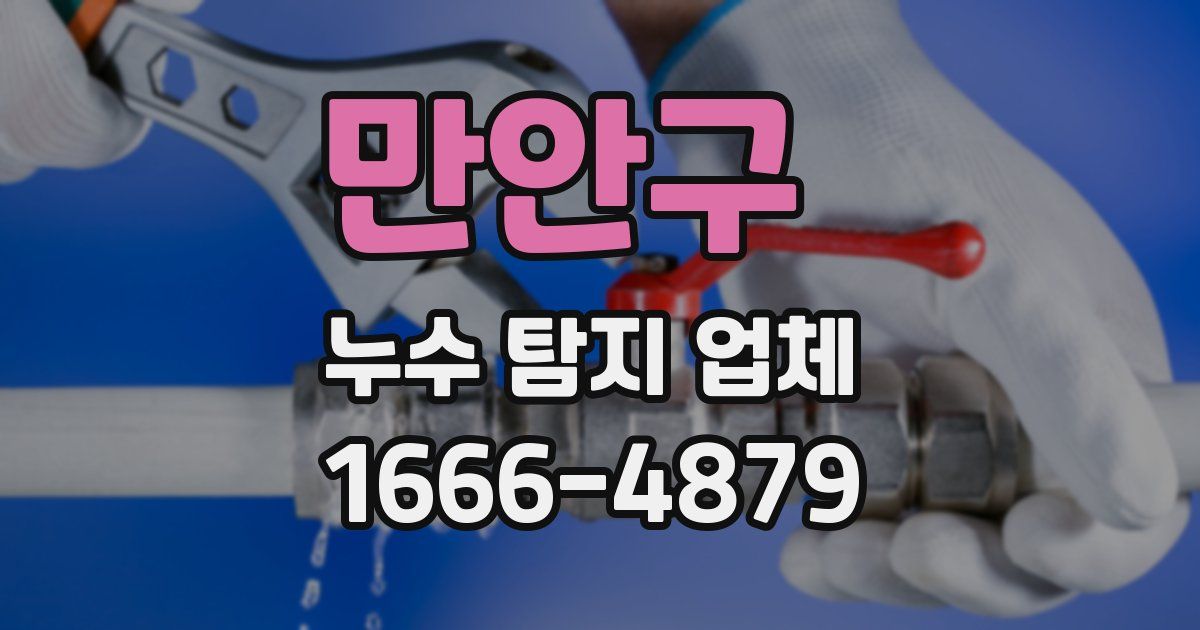 만안구 누수 탐지 업체