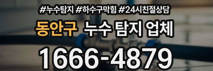 동안구 누수 탐지 업체