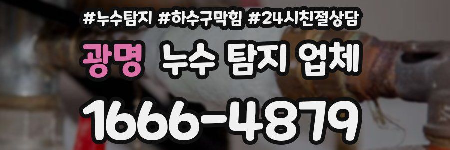 광명 누수 탐지 업체